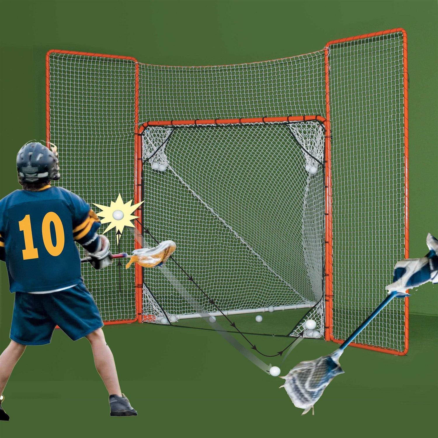 EZGoal Lacrosse Folding Goal with Backstop and Targets - Image 3