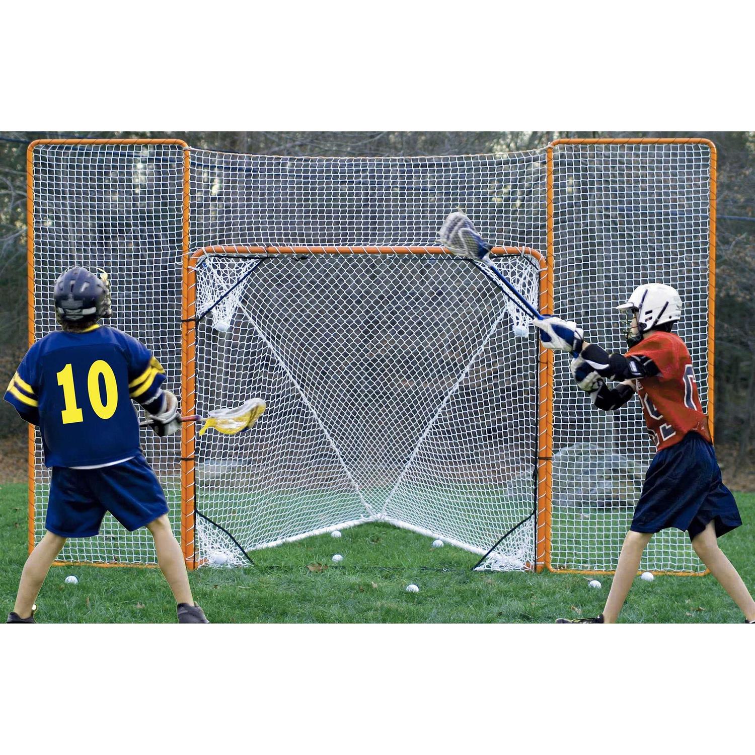 EZGoal Lacrosse Folding Goal with Backstop and Targets - Image 4