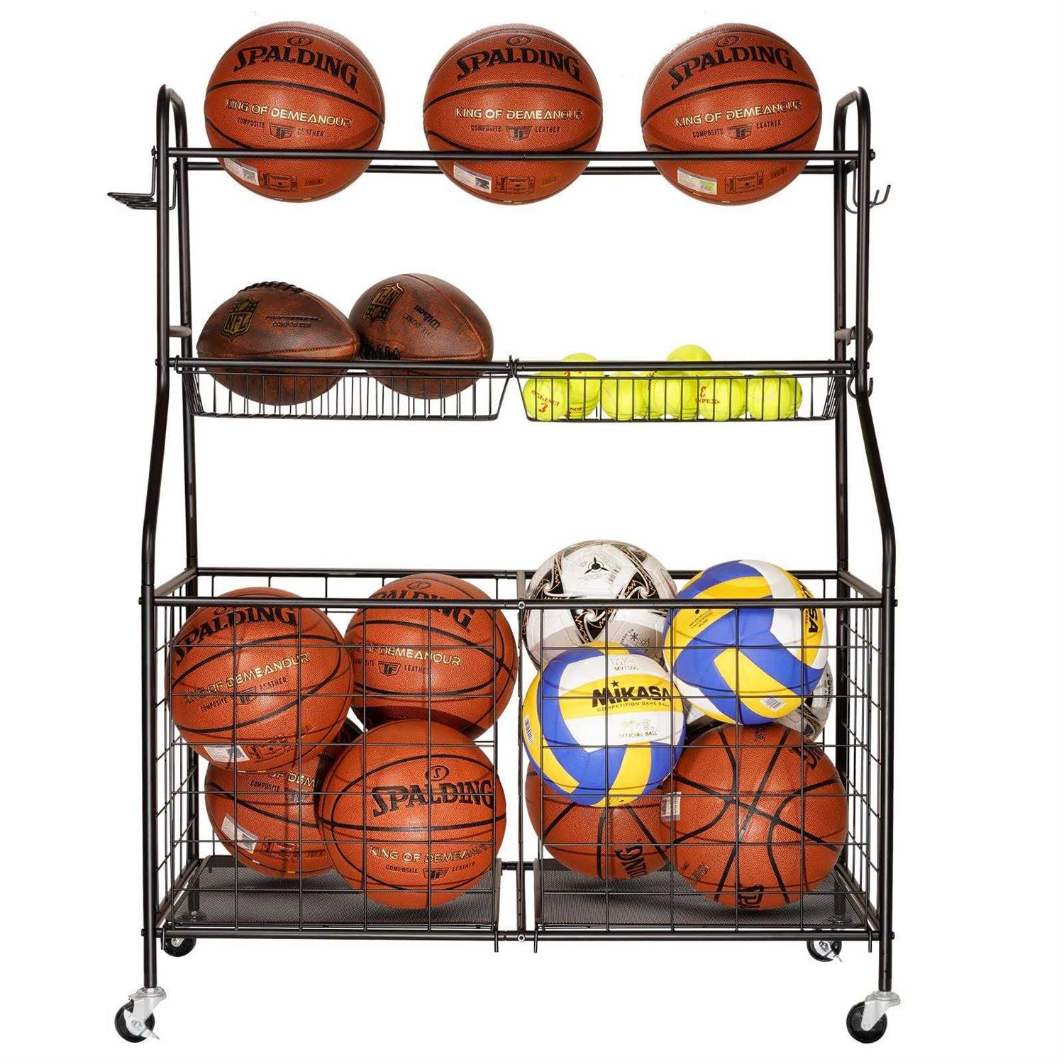 Kinghouse Garage Sports Equipment Organizer Ball Storage Rack Toy Storage - Image 2