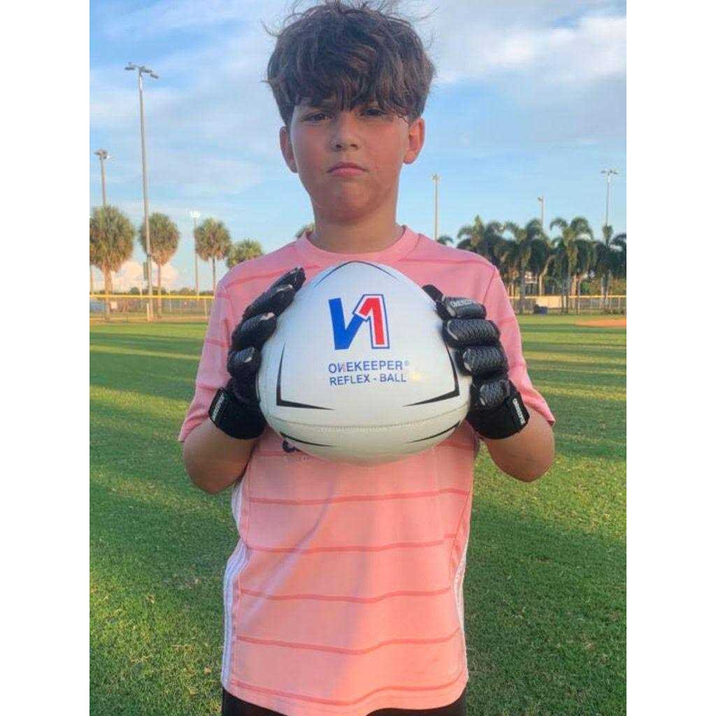 The Ultimate Onekeeper Soccer Reflex & Reaction Ball White for Kids & Junior - Image 5