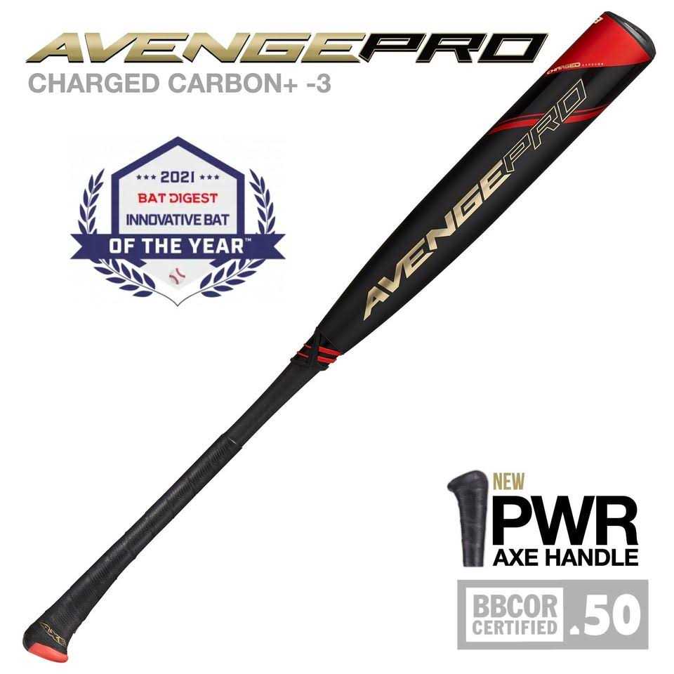 Axe Bat 2022 Avenge Pro Composite BBCOR Baseball - Image 4