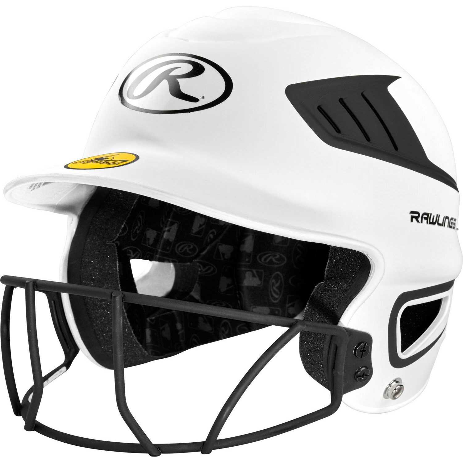 Rawlings Youth Storm Matte 2 Tone Fastpitch Helmet White - Image 2