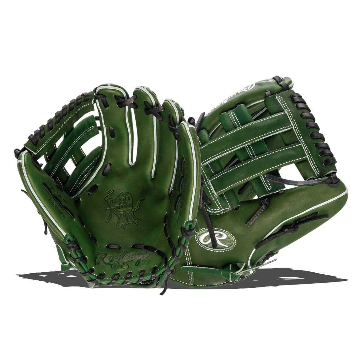 Rawlings Heart of the Hide Military Green Baseball - Image 4
