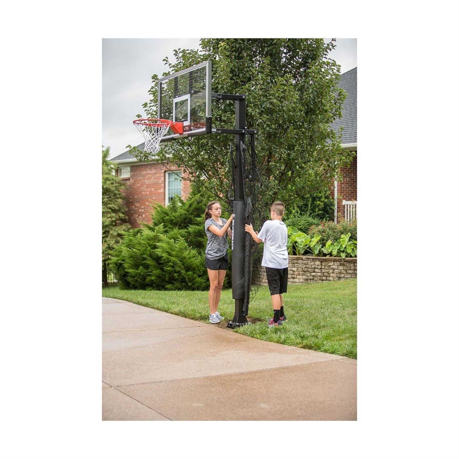 Silverback Basketball Yard Guard Net Rebounder with Foldable Net and Arms - Image 5