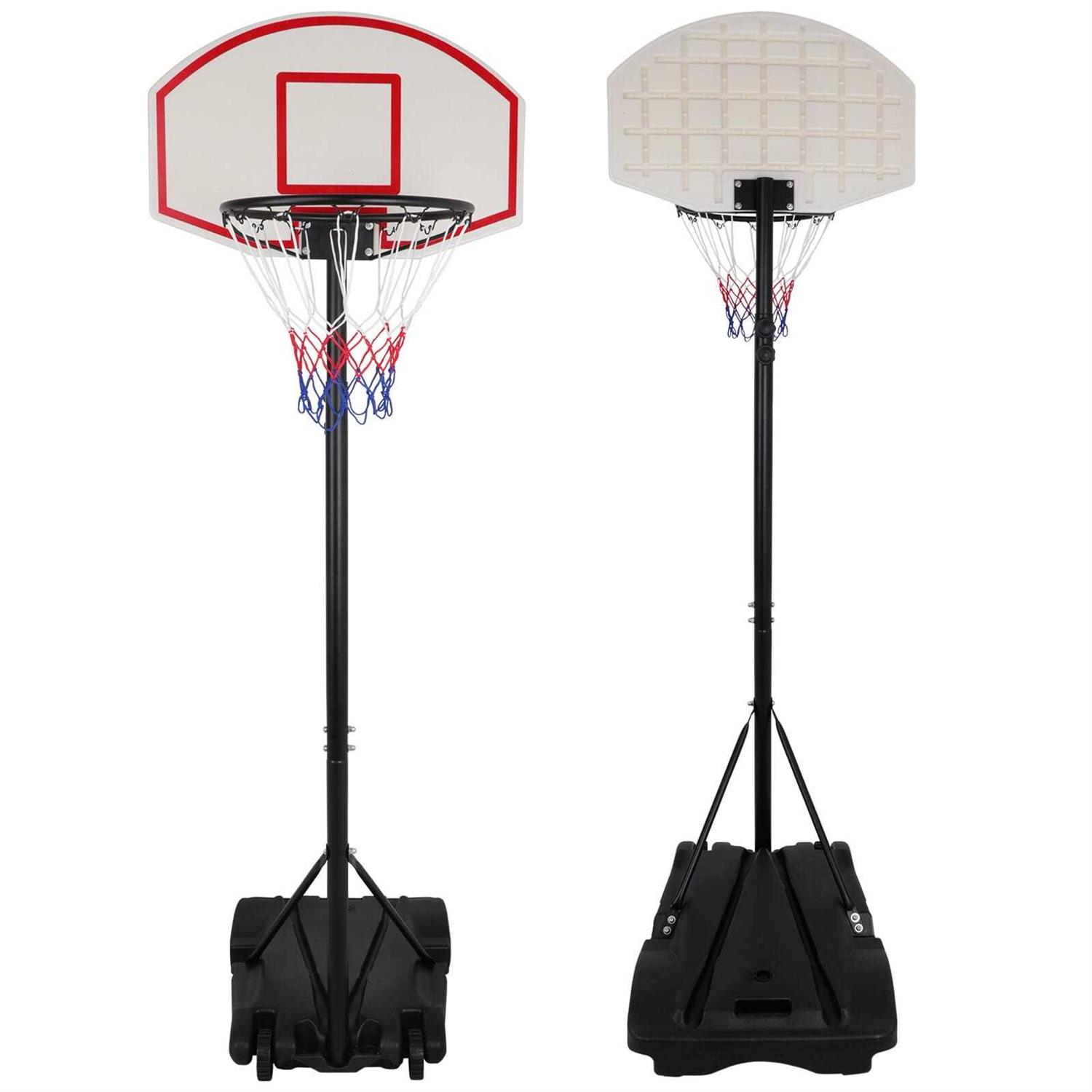 Zenstyle 28 In. Portable Basketball System Height-Adjustable Hoop System with Backboard for Kid's - Image 5