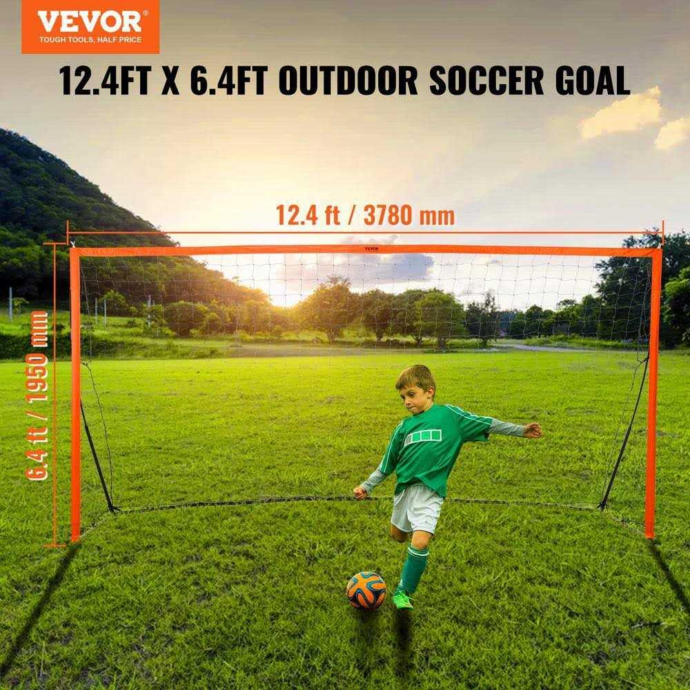 VEVOR Portable Soccer Goal 12x6 ft Adults Kids Backyard Soccer Net - Image 5