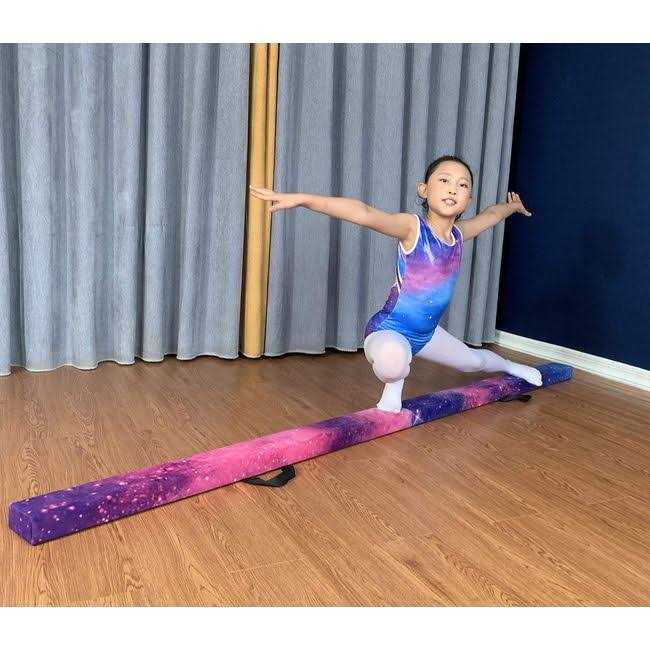 Fc Funcheer 8FT Folding Gymnastic Beam,Wood Core Anti-Slip Bottom With Carrying Handle - Image 3