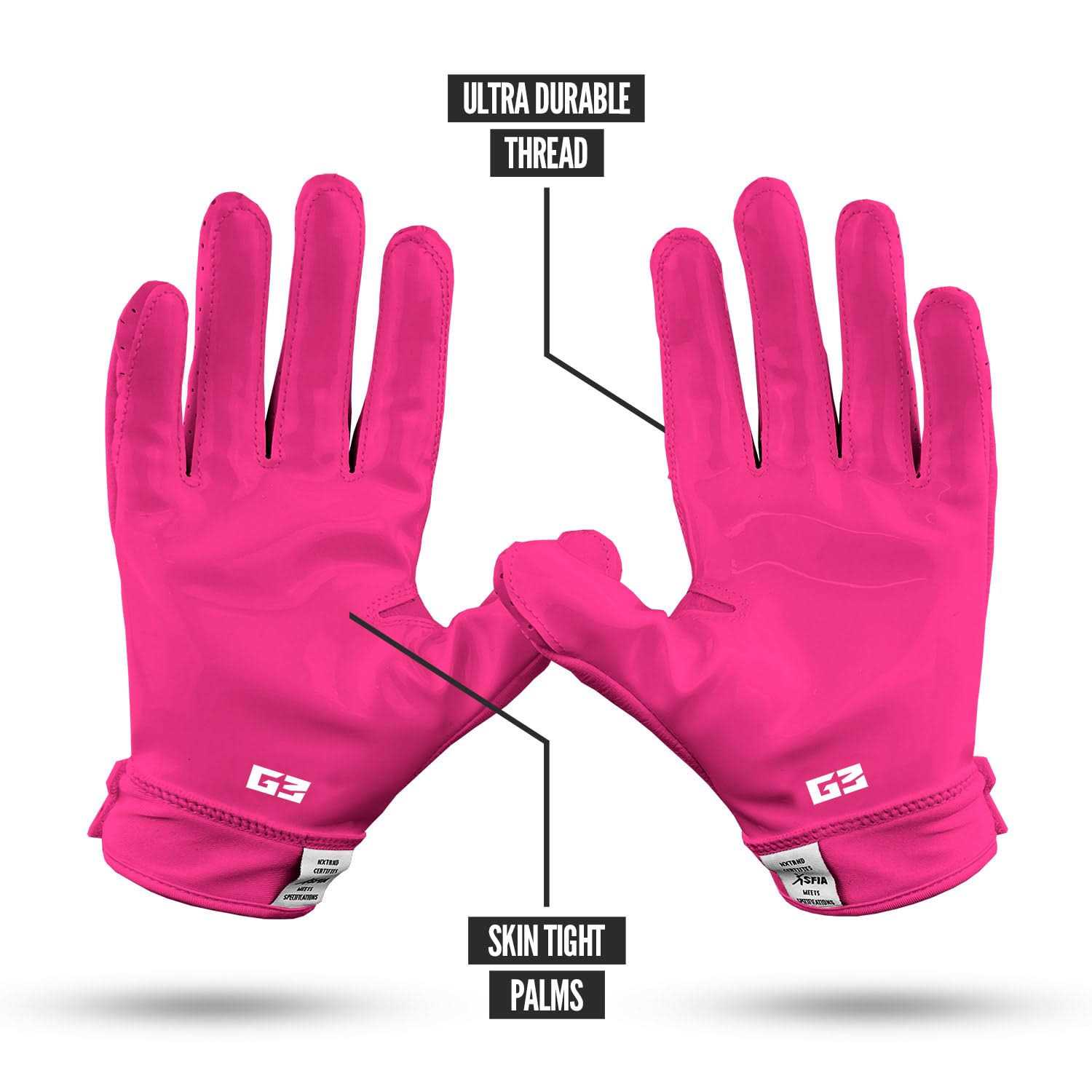 NXT NXTRND Nxtrnd G3 Padded Football Gloves - Image 4