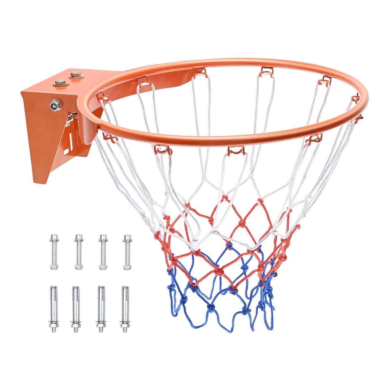 VEVOR Wall Door Mounted Basketball Hoop with Heavy Duty Q235 Basketball Flex Rim - Image 5