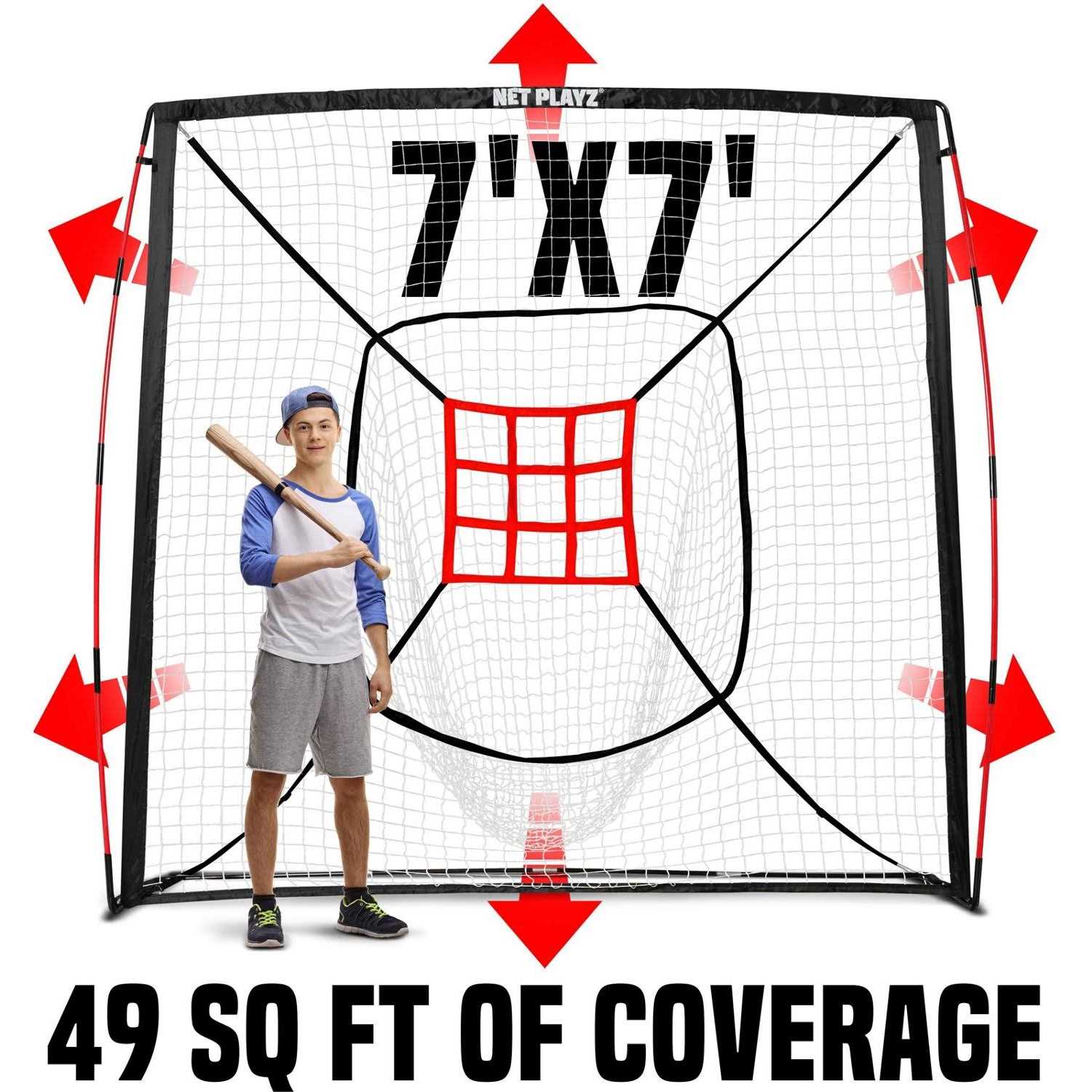 Net Playz Baseball and Softball Practice Pitching Net - Image 5