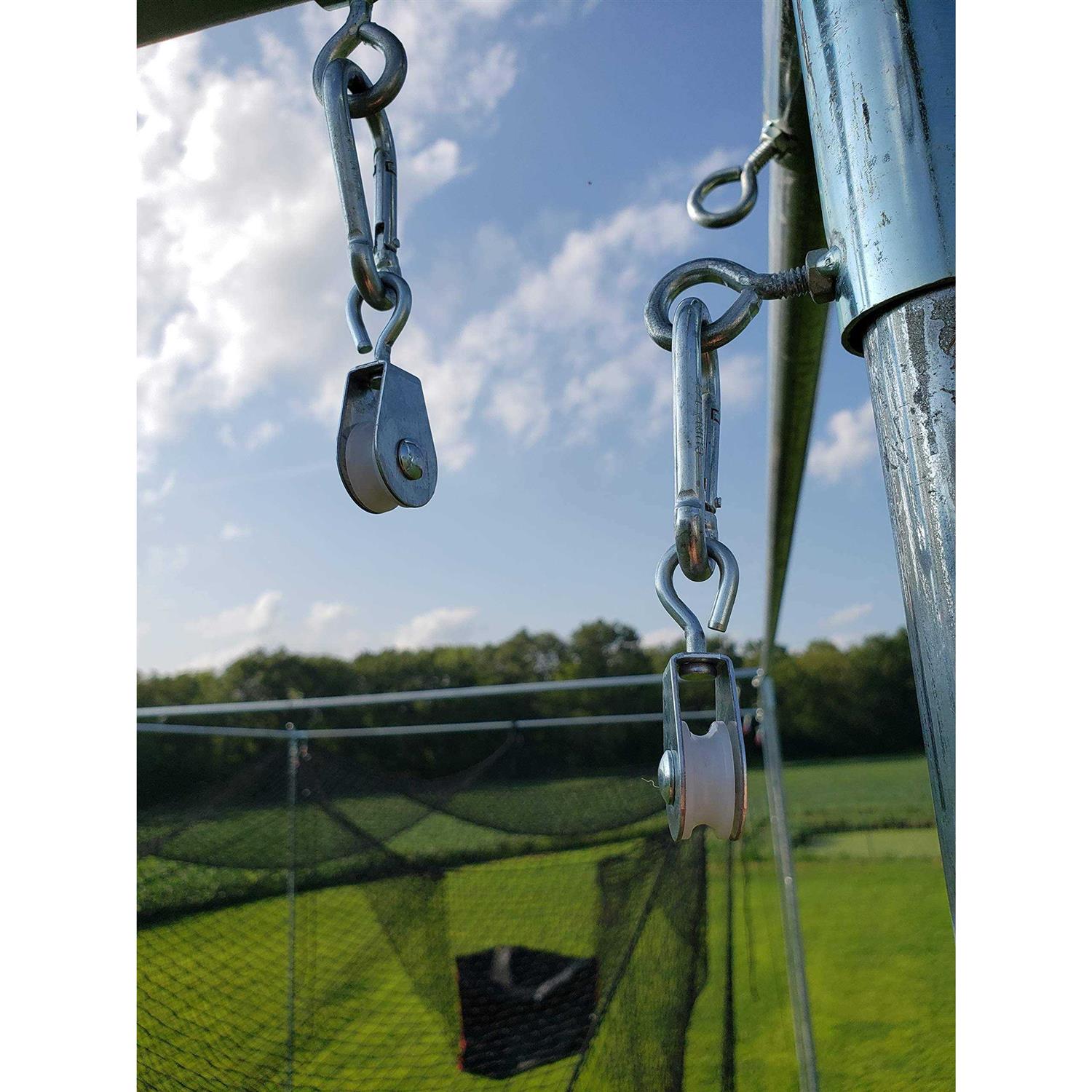 Jones-sports EZ Up & Down 10' H x 12' W x Frame Kit Only For Batting Cage Net - Image 3