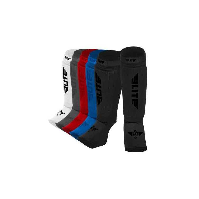 Muay Thai MMA Kickboxing shin Guards Elite Sports Instep Guard Sparring Protective Leg shin Kick Pads for Adults