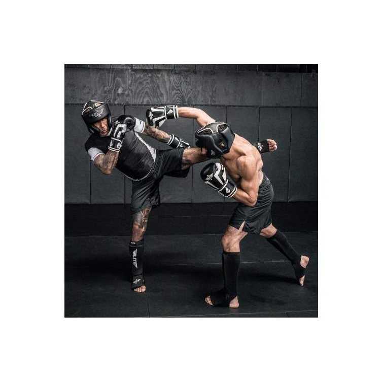 Muay Thai MMA Kickboxing shin Guards Elite Sports Instep Guard Sparring Protective Leg shin Kick Pads for Adults - Image 4