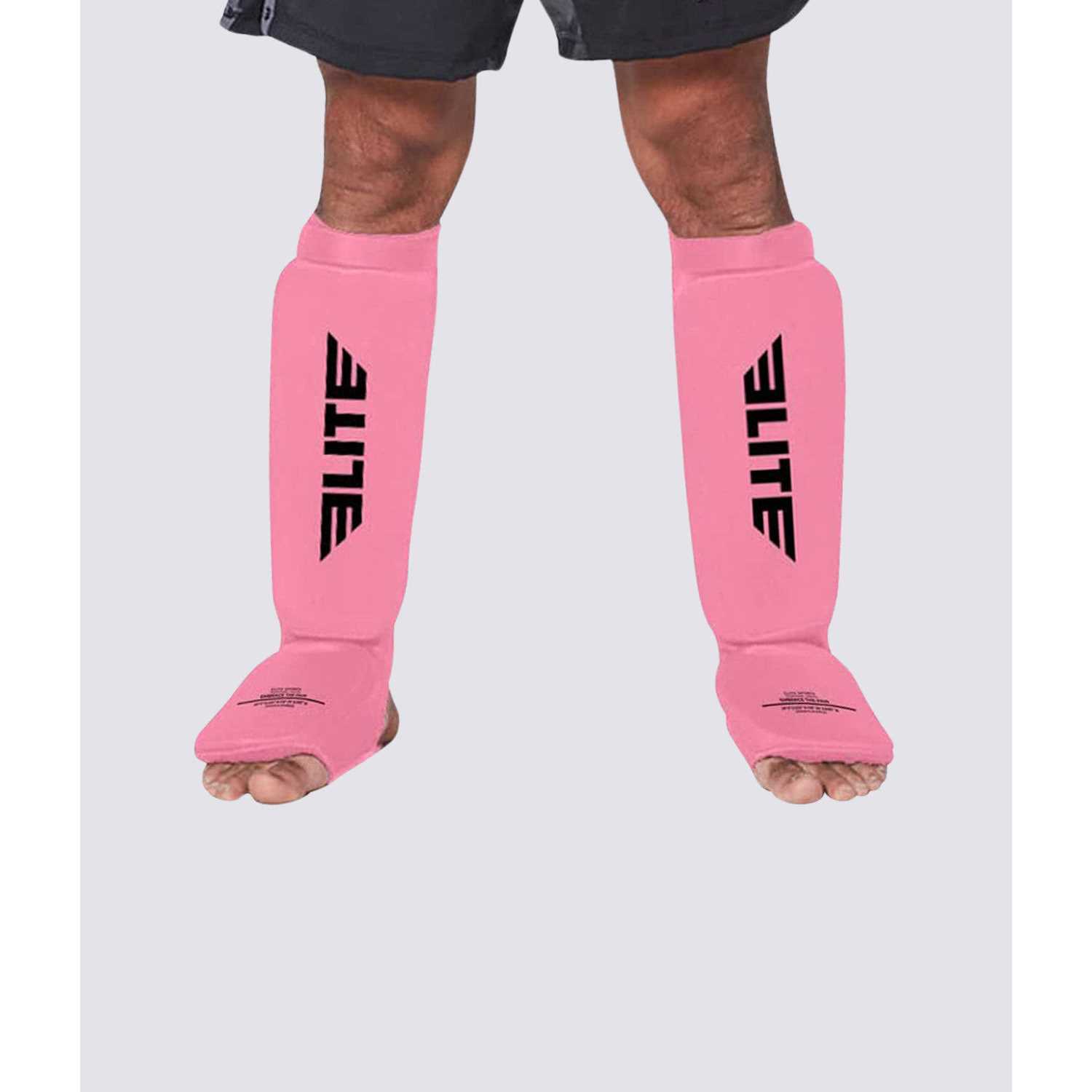 Muay Thai MMA Kickboxing shin Guards Elite Sports Instep Guard Sparring Protective Leg shin Kick Pads for Adults