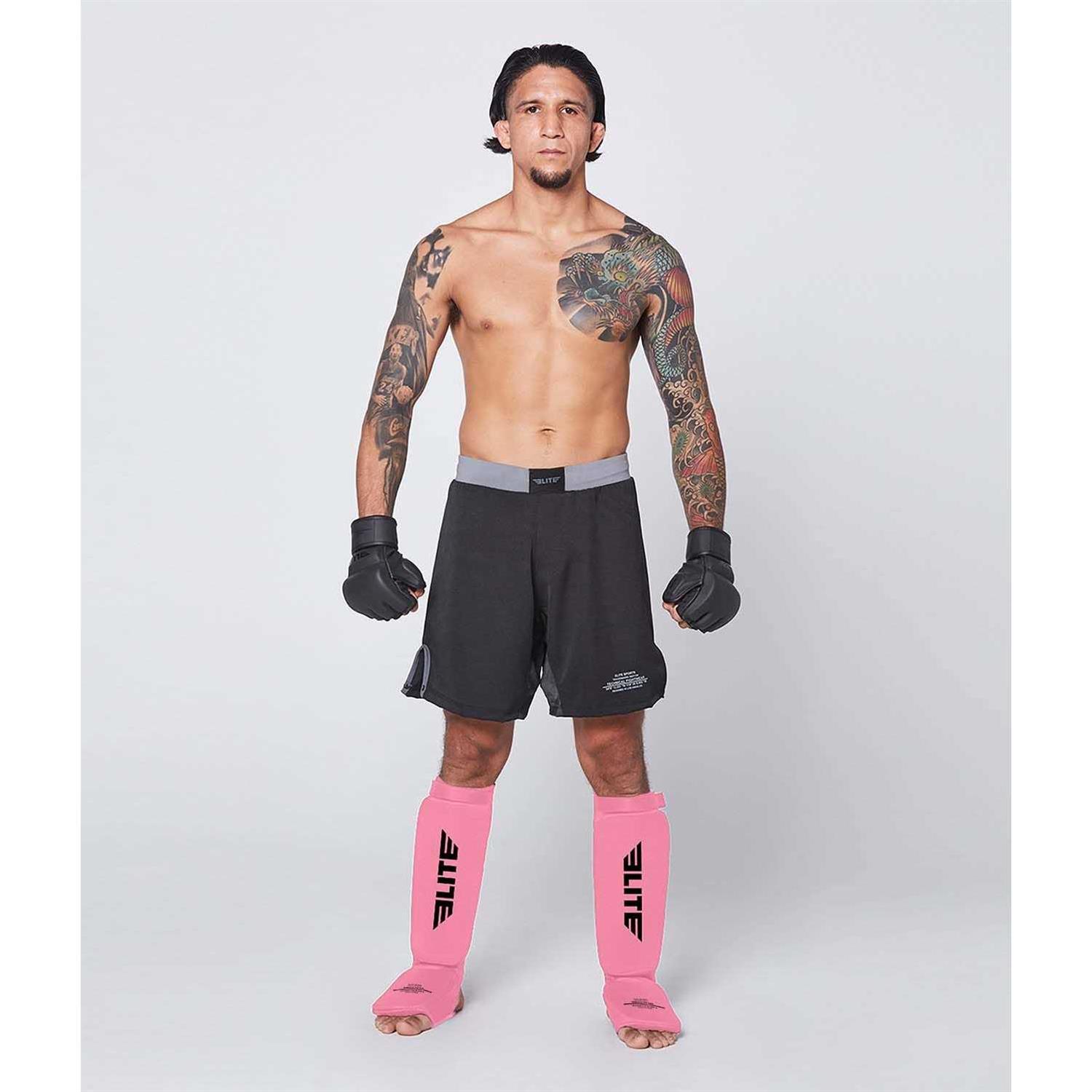 Muay Thai MMA Kickboxing shin Guards Elite Sports Instep Guard Sparring Protective Leg shin Kick Pads for Adults - Image 4