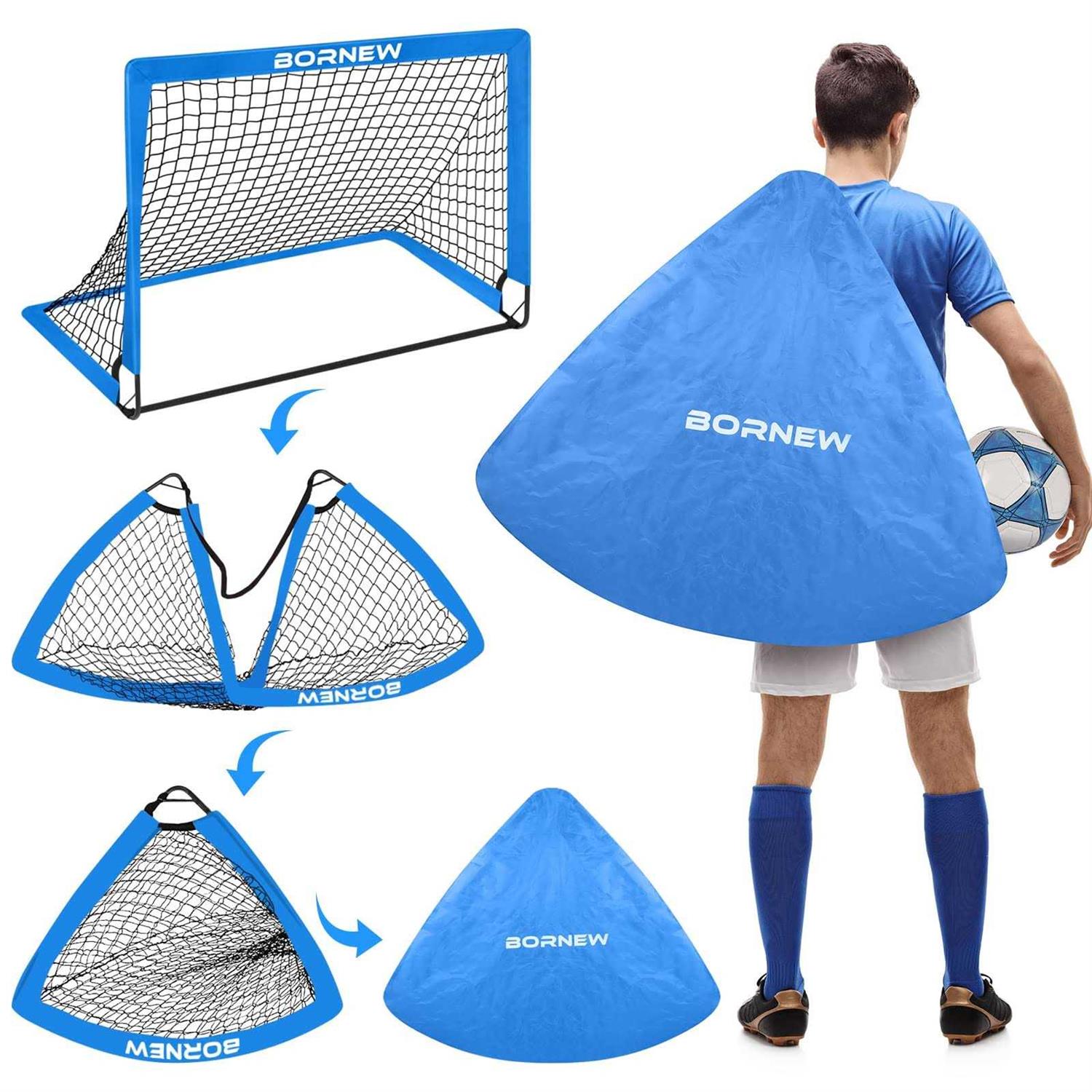 Bornew Kids Soccer Goal for Backyard 2 Toddler Soccer Nets Training Equipment - Image 5