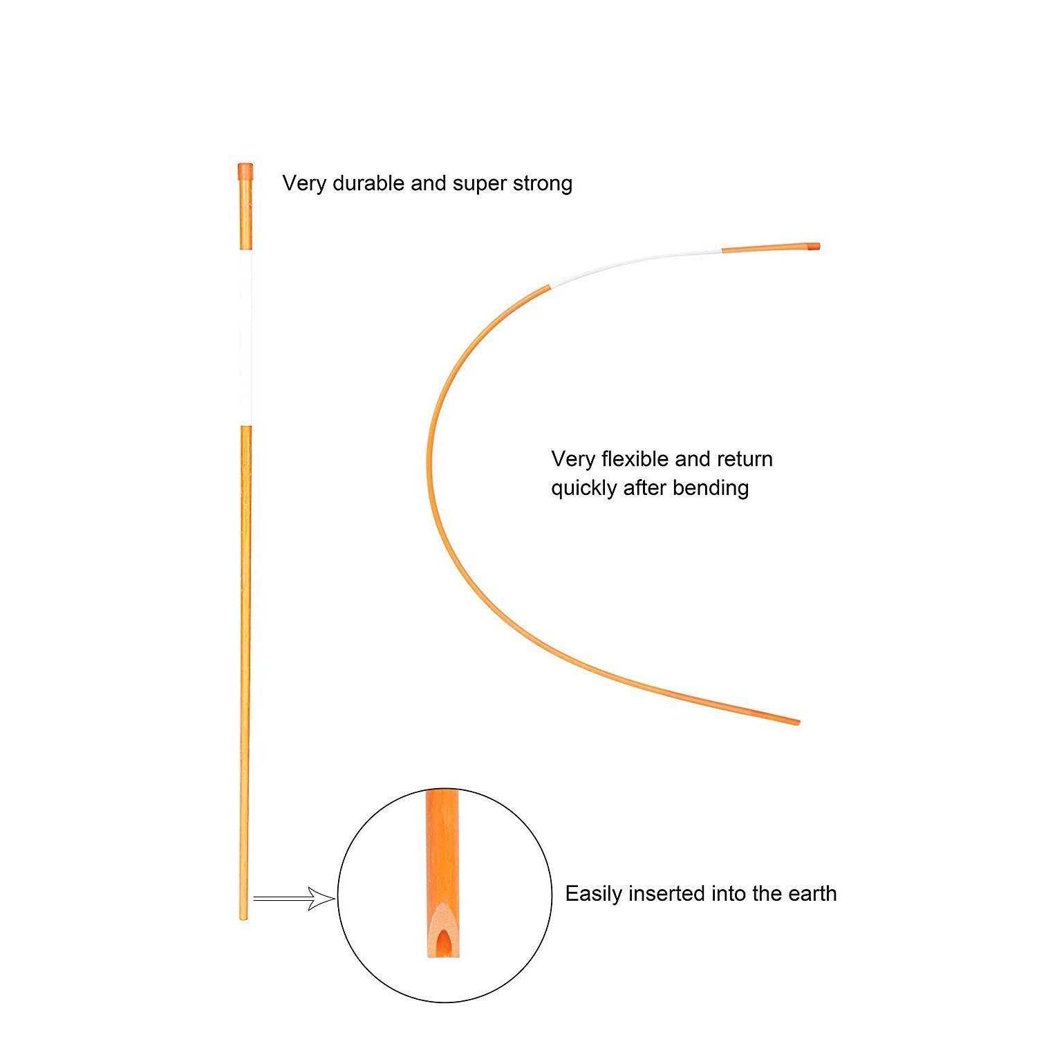 Fibermarker Reflective Driveway Markers 5/16-Inch Dia Driveway Poles - Image 5