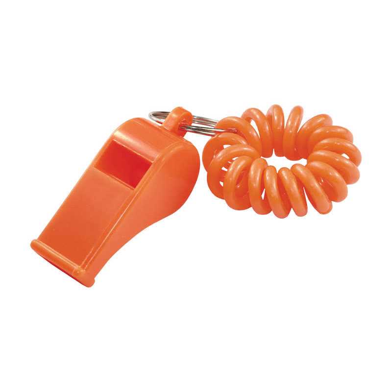 Hillman Plastic/Metal Sporting Whistle Wrist Coil Key Chain Assorted 701428 - Image 3