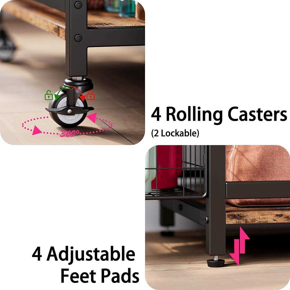 Ironck Dumbbell Rack with Ball Cage, Gym Storage for Kettlebells Yoga Mat, with Hooks and Wheels - Image 3