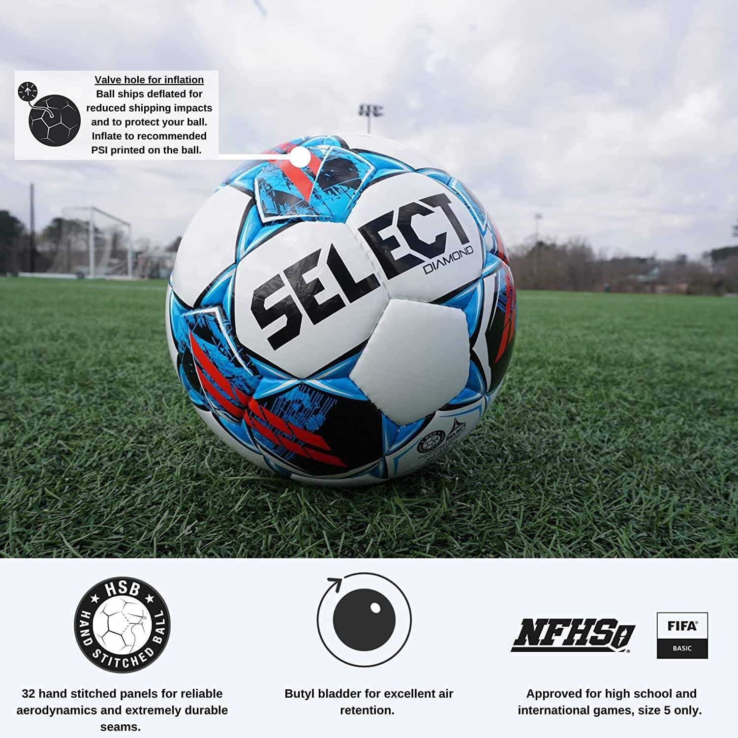 Select Diamond V22 Soccer Ball - Image 3