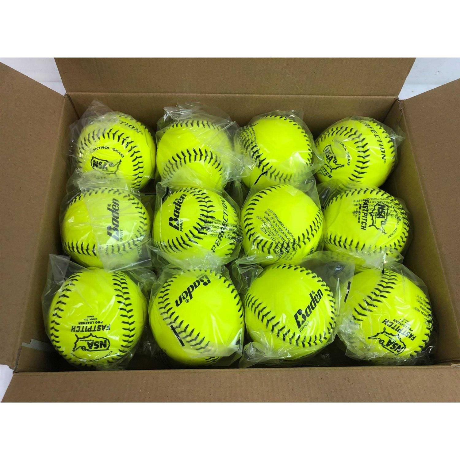 Baden Fastpitch Leather Softballs - Image 5