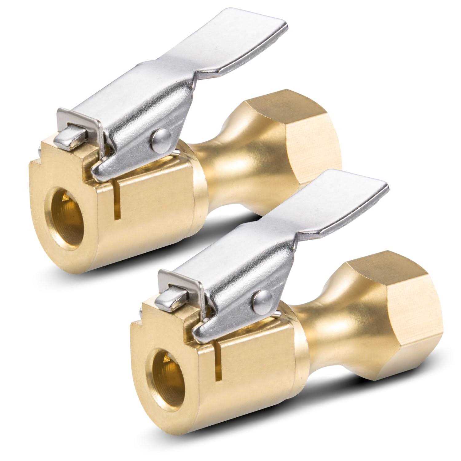 Astroai Air Chuck Heavy Duty Closed Flow Lock On Tire Chuck with Clip for Inflator Gauge Compressor Accessories - Image 3