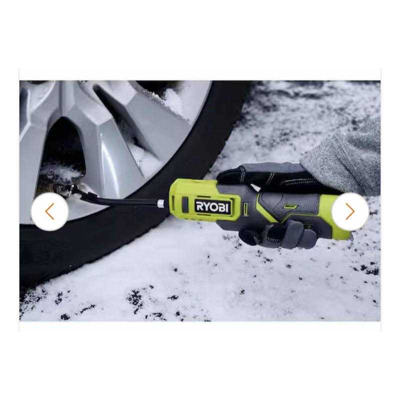 Ryobi USB Lithium Cordless High Pressure Portable Inflator Kit with 2.0 Ah USB Lithium Battery and Charging Cable - Image 3