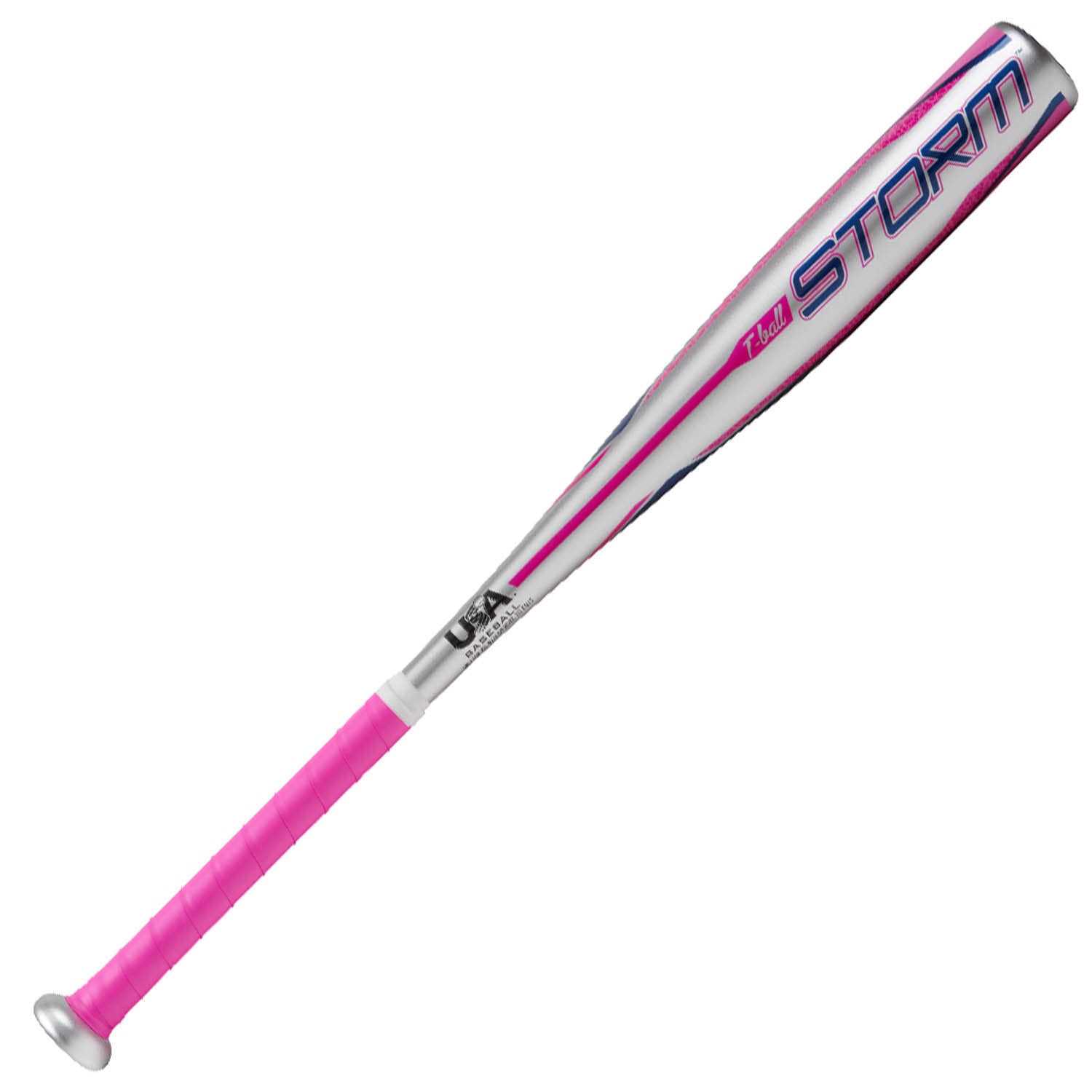 Rawlings Storm 2020 Alloy T-ball Bat (-12) Silver/Pink - Tball Bats at Academy Sports