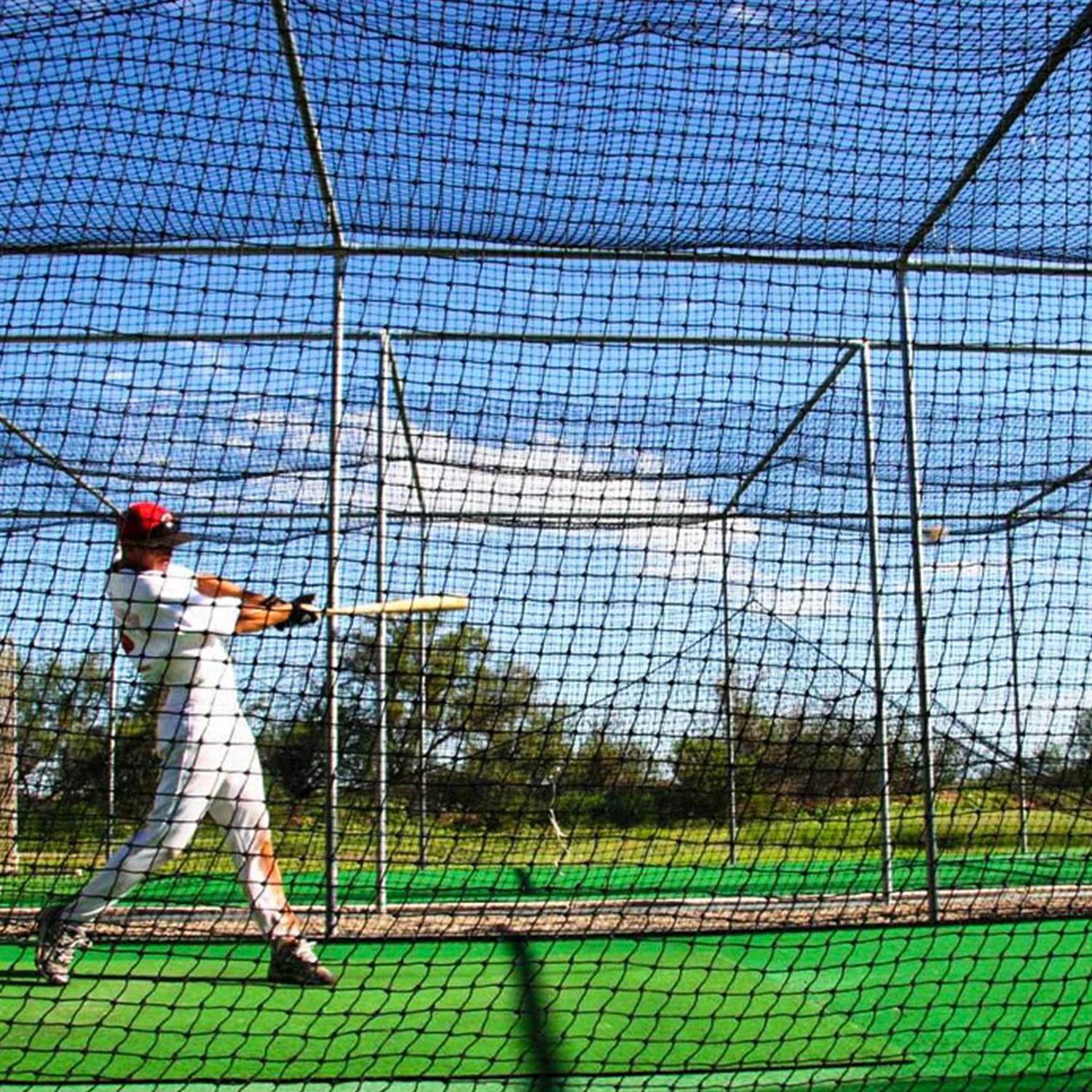 Fortress Baseball Batting Cage Nets Heavy-Duty HDPP Fully Enclosed Baseball & Softball Cage Netting – NET ONLY