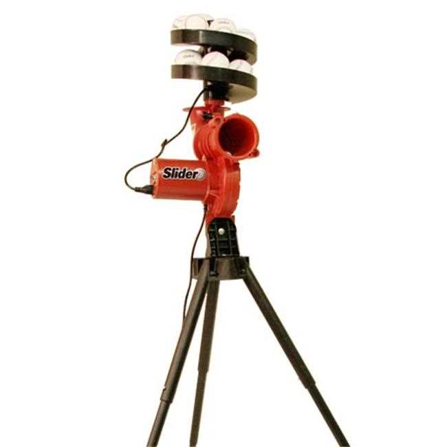 Heater Sports Slider Lite 360 Baseball Pitching Machine, Holds 12 Balls, Automatically Pitches Fastballs, Sliders, & Curves with Swivel Head Design,