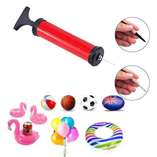 HDNNC Ball Pump Air Pump Inflator Kit with Needles Nozzle Extension Hose Hand Pumps for Basketball Football Pump Volleyball Water Polo Rugby - Image 3