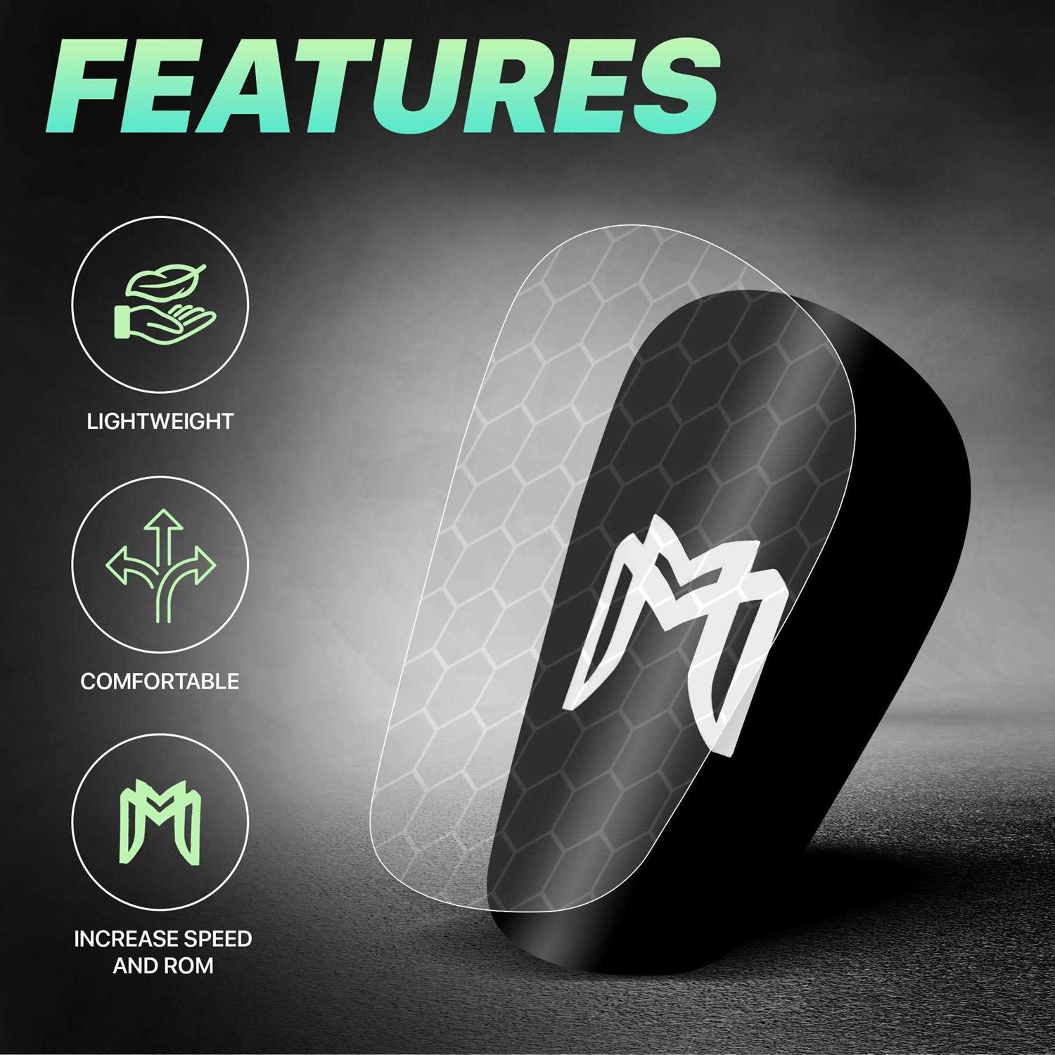 MediCaptain MiniGuards Mini Shin Guards for Soccer Players Tiny Shin Pads for Men - Image 2