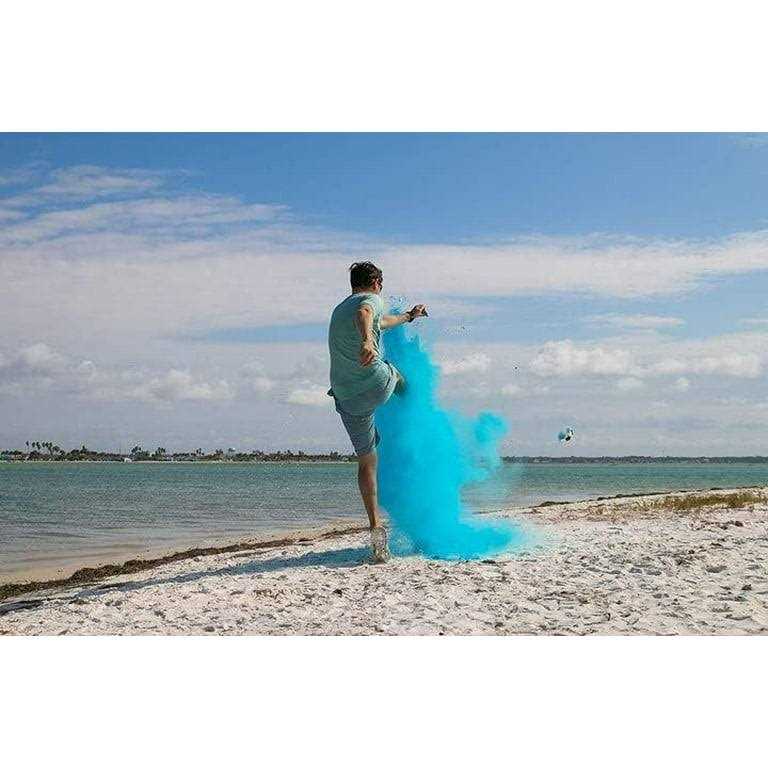 Ultimate Party Gender Reveal Soccer Ball Blue and Pink Powder Kit - Image 5