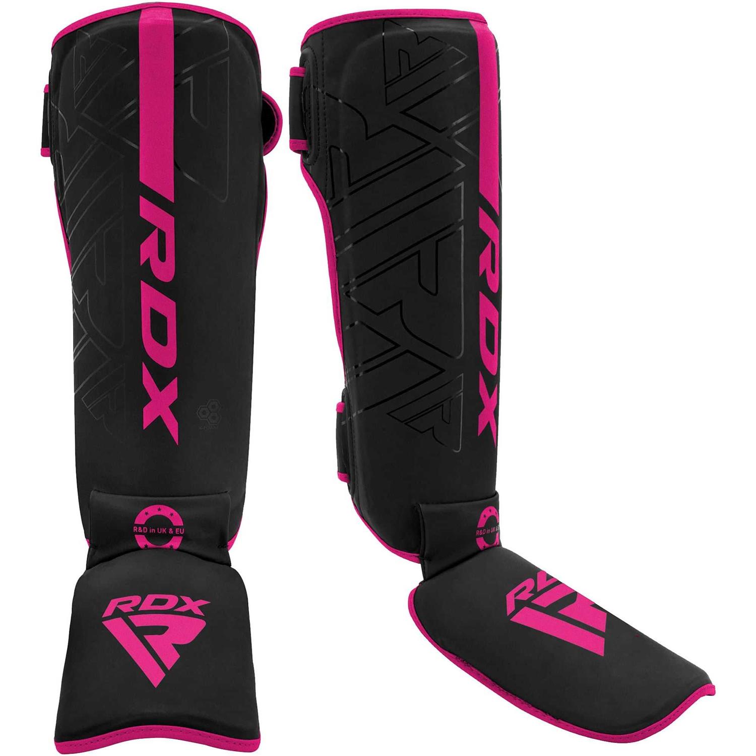 RDX Shin Guards for Kickboxing, Muay Thai and Training Pads Maya Hide Leather Kara Instep Foam Protection - Image 3