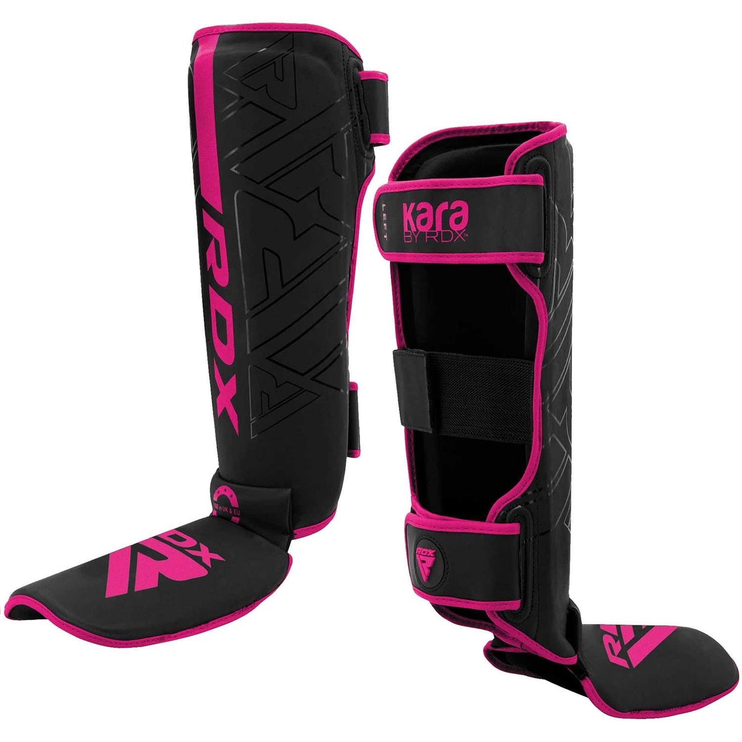 RDX Shin Guards for Kickboxing, Muay Thai and Training Pads Maya Hide Leather Kara Instep Foam Protection - Image 4