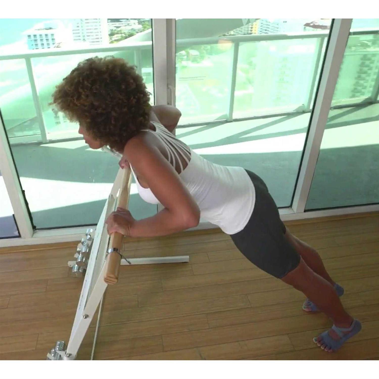 Booty Kicker Home Fitness Exercise Barre Folds Flat Portable - Image 4