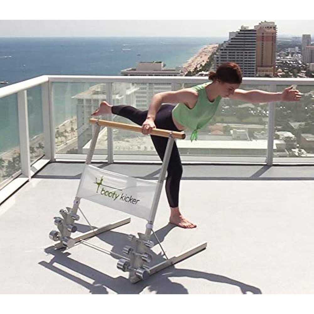 Booty Kicker Home Fitness Exercise Barre Folds Flat Portable - Image 5