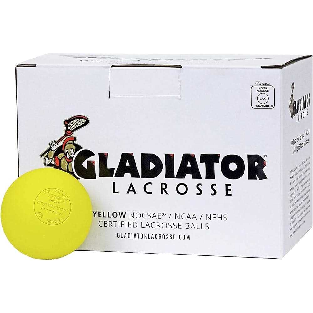 Gladiator Lacrosse Single Fully Certified Official Lacrosse Ball – - Image 4