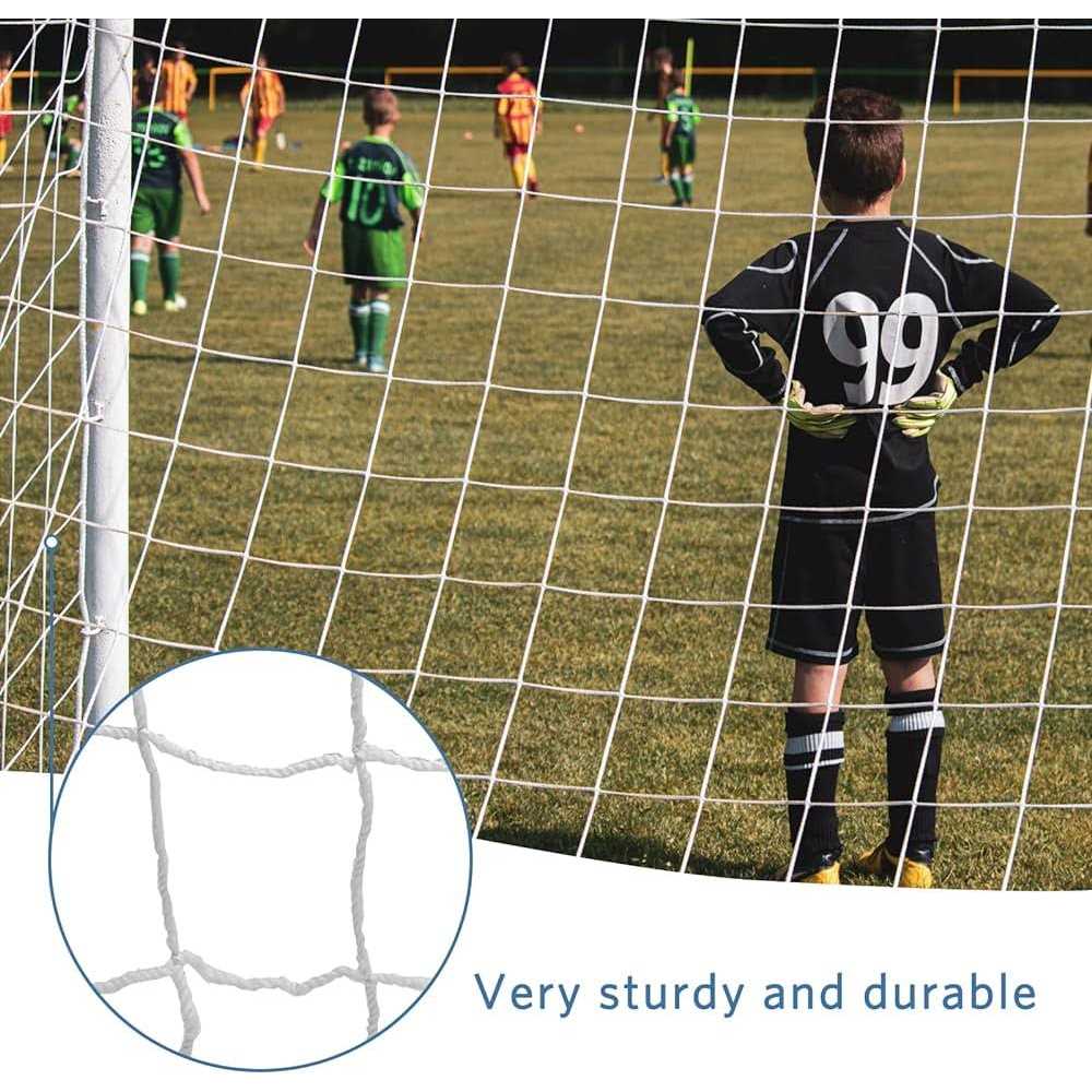 Cyrank Soccer Net Kids Soccer Net for Replacement Goal Net and Soccer Goal Straps - Image 2
