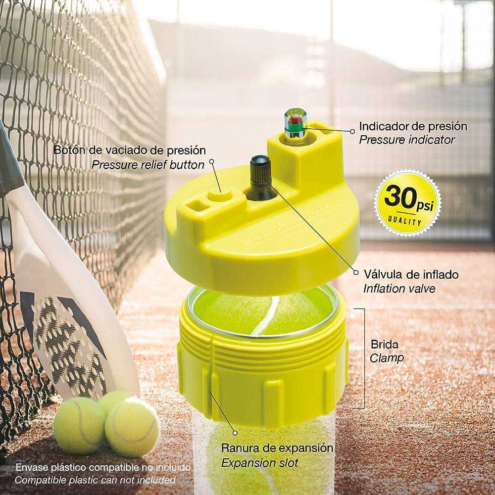 Ball RESCUER Tennis/Padel Ball Life Extender – Converts Plastic Tennis/Padel Ball Containers to a 30 psi Ball Pressurizer – Needs a Bicycle Pump to - Image 3