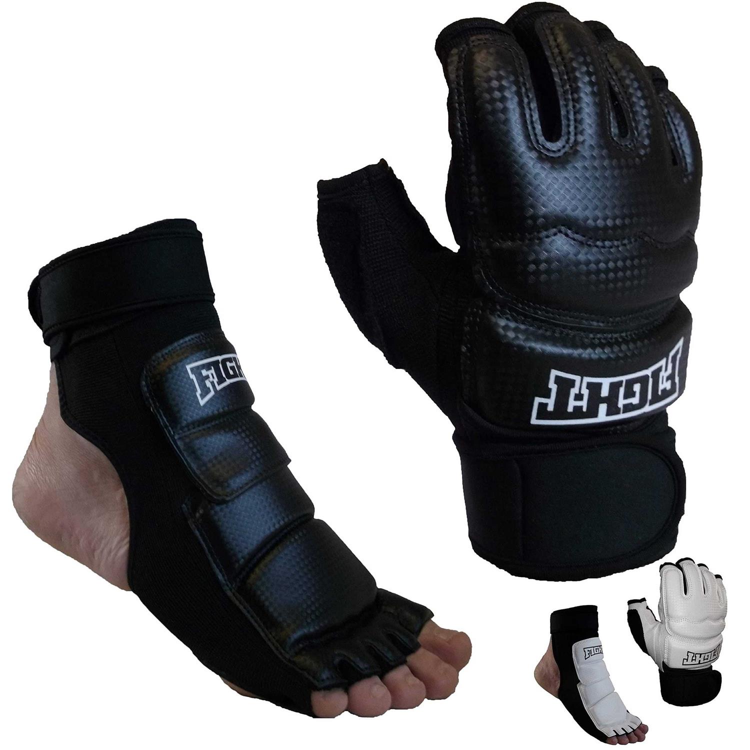 F.a.l. product Sparring Set MMA Gloves Hand Foot Protector Taekwondo Sparring Gear for Martial Arts Punch Bag Kickboxing Foot Guards Karate Training