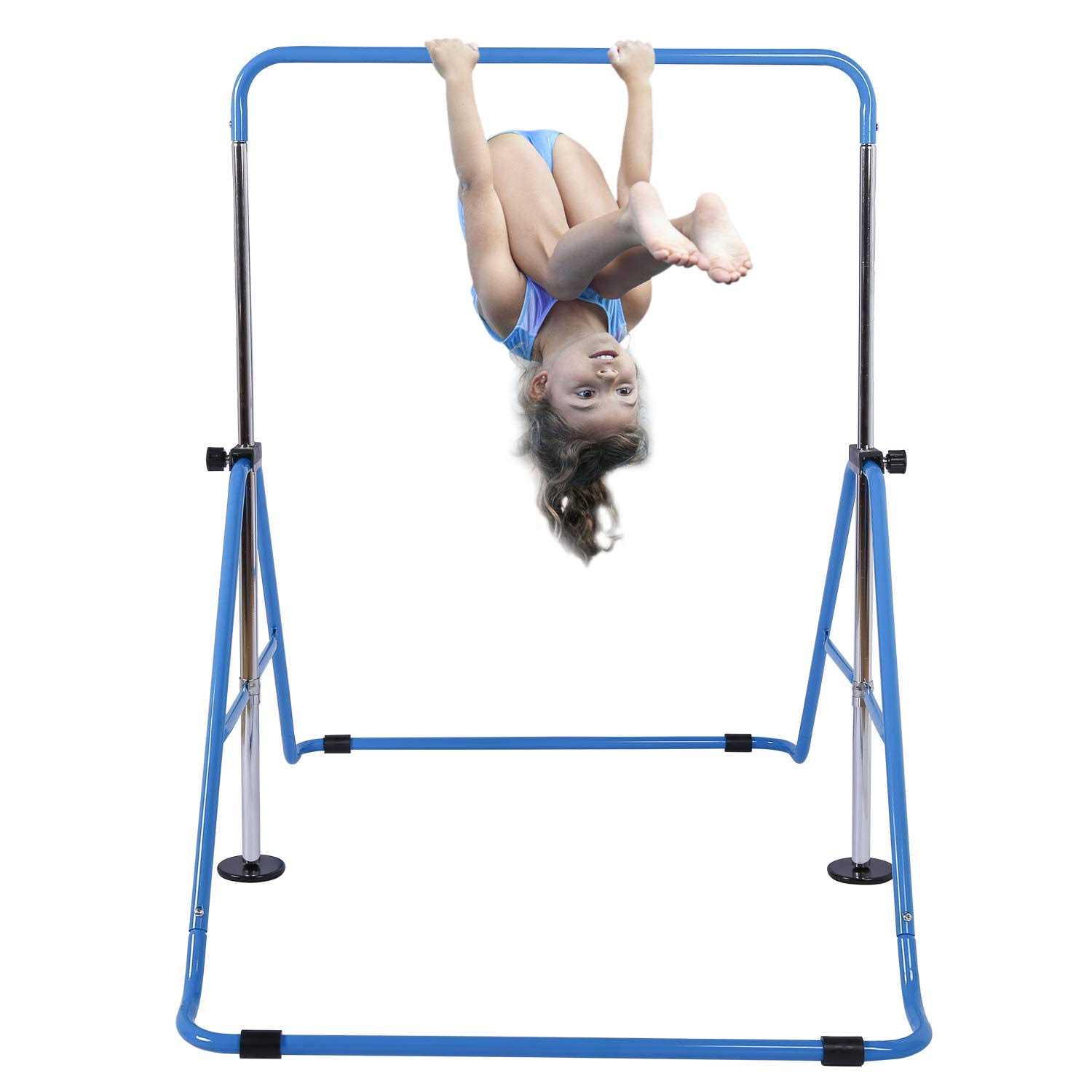 Tepemccu Expandable Gymnastics Bars,Adjustable Height Gymnastic Horizontal Bars,Junior Training Bar Children Folding Training Monkey Bars for Kids - Image 3