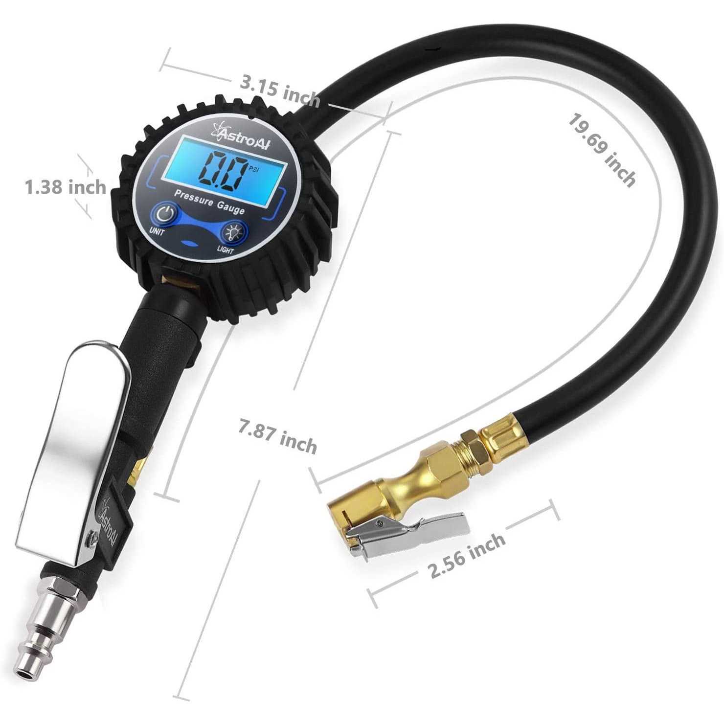 AstroAI Digital Tire Inflator with Pressure Gauge, Heavy Duty Air Chuck and Compressor Accessories - Image 4