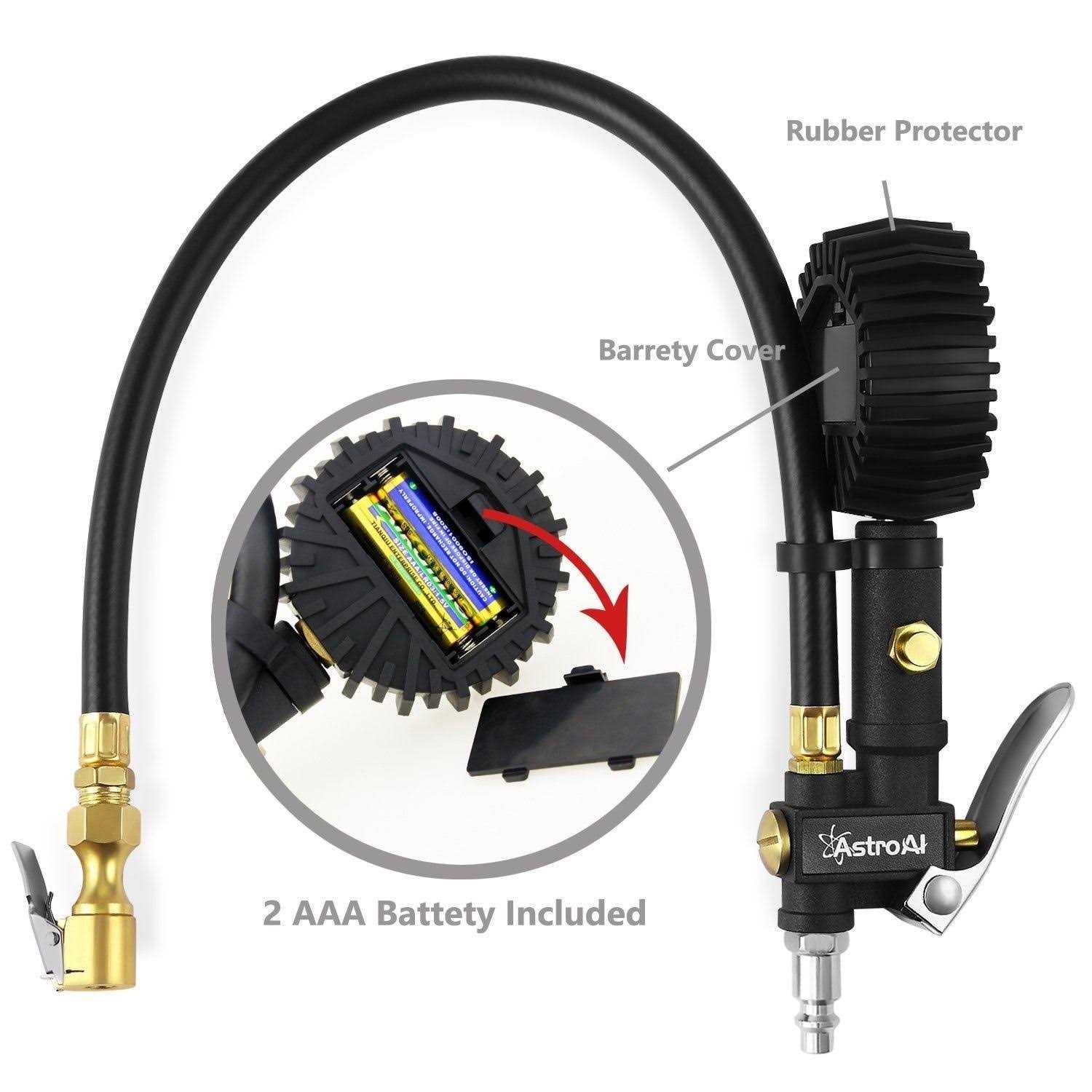 AstroAI Digital Tire Inflator with Pressure Gauge, Heavy Duty Air Chuck and Compressor Accessories - Image 5