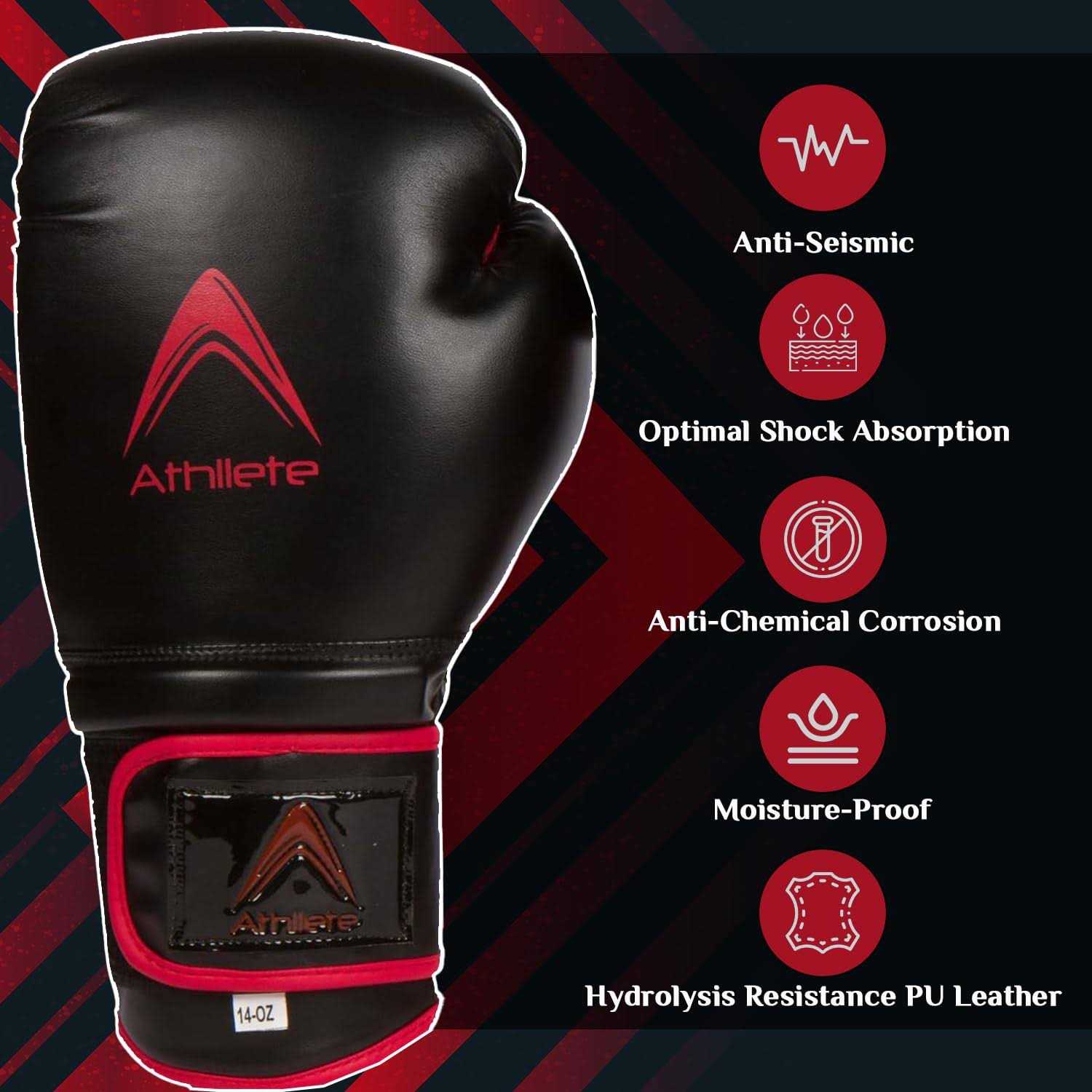 Athllete Boxing Gloves for Men Women Boxing Training Gloves - Image 5