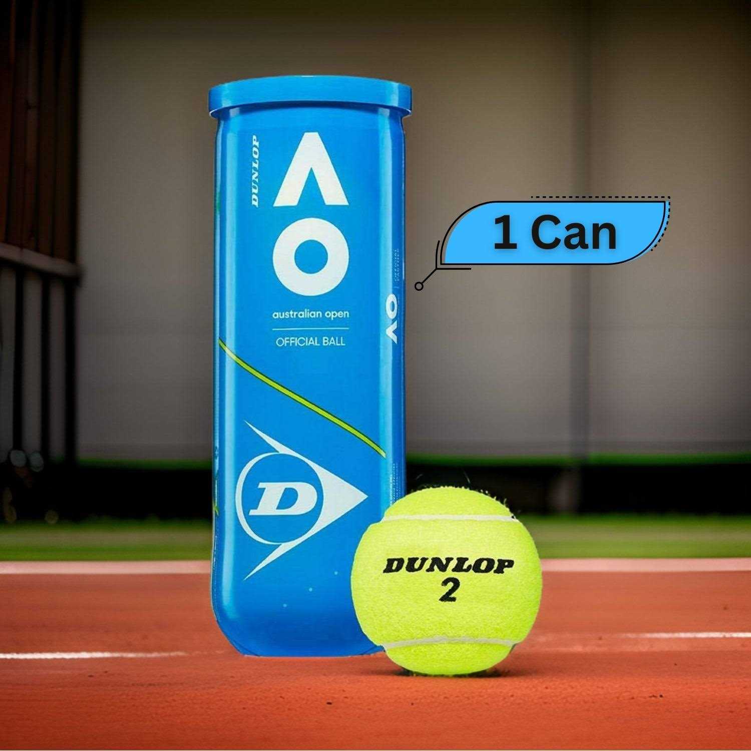Dunlop Australian Open XD Tennis Ball 24 Can Case - Image 3