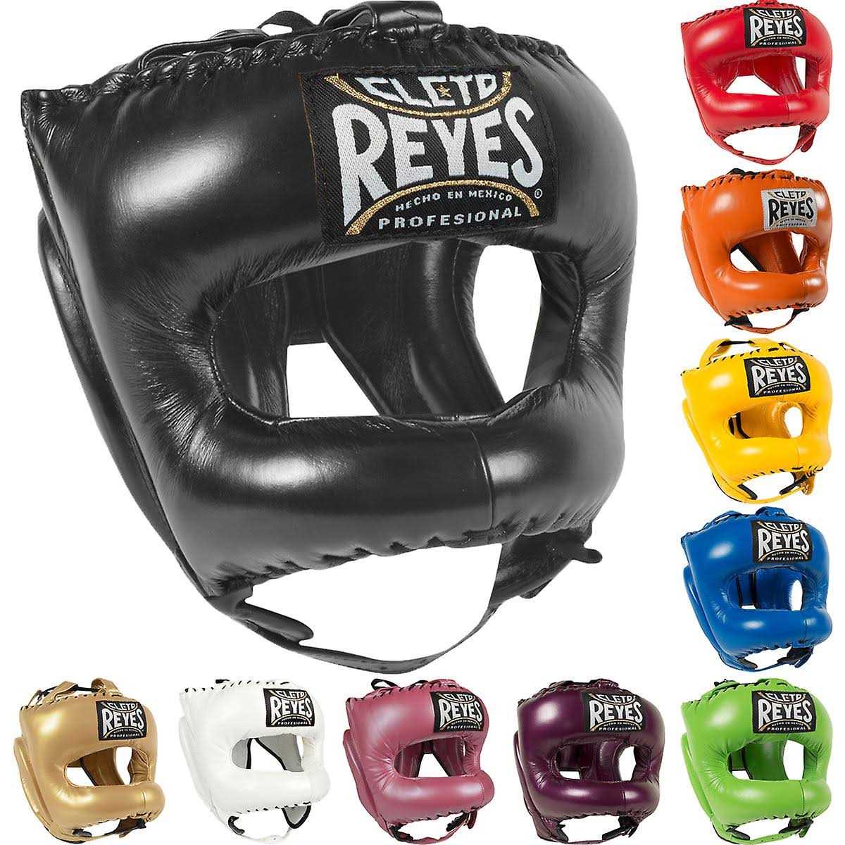 Cleto Reyes Leather Boxing Headgear with Nylon Face Bar - Image 2