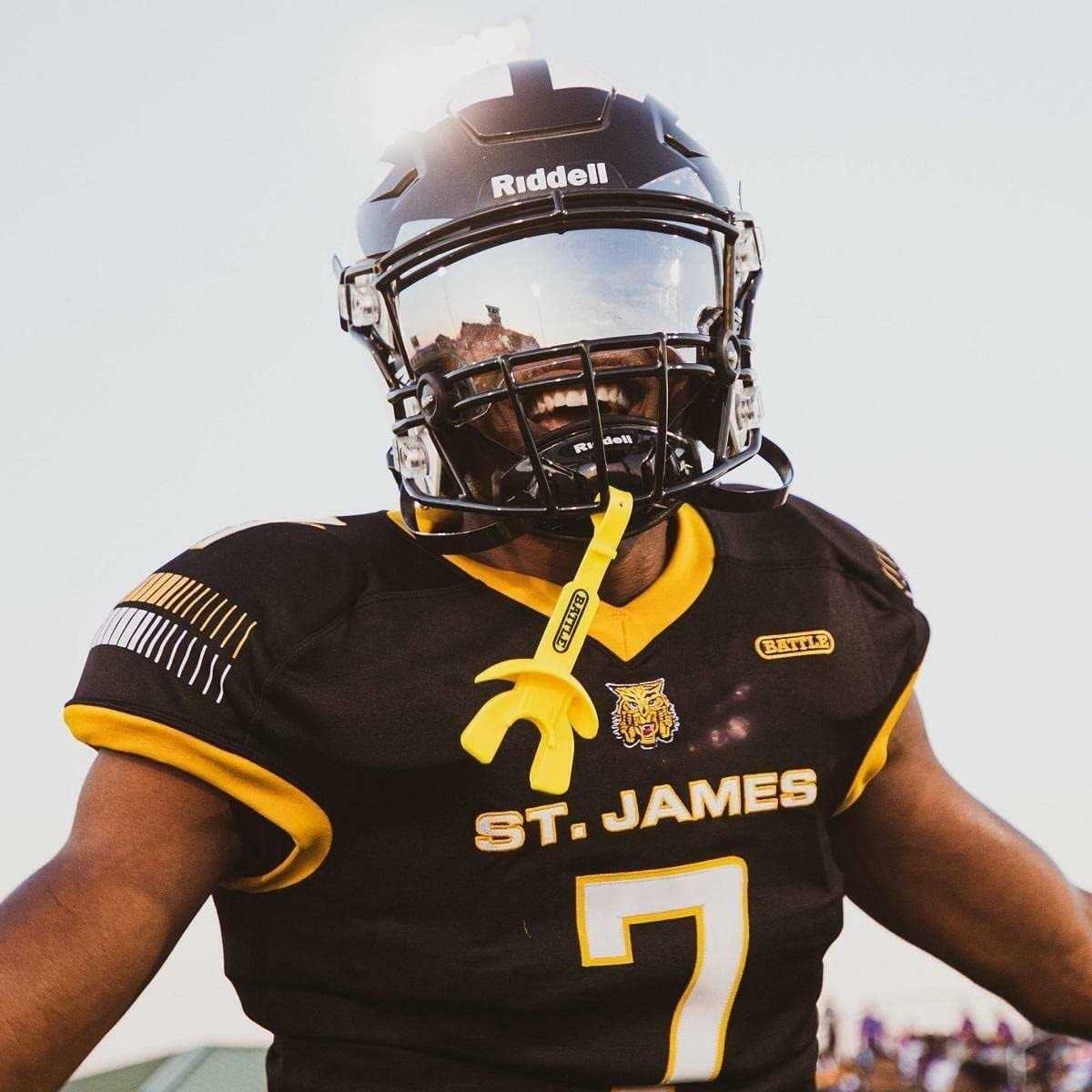 Battle Speed Football Mouthguard with Connected Thick Strap - Image 5