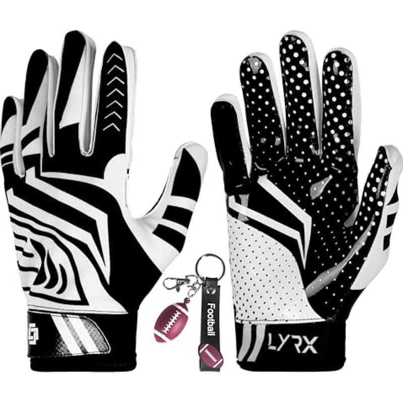 Taqcha Youth Villain Football Gloves Tacky Grip Skin Tight Youth Football Gloves - Image 4
