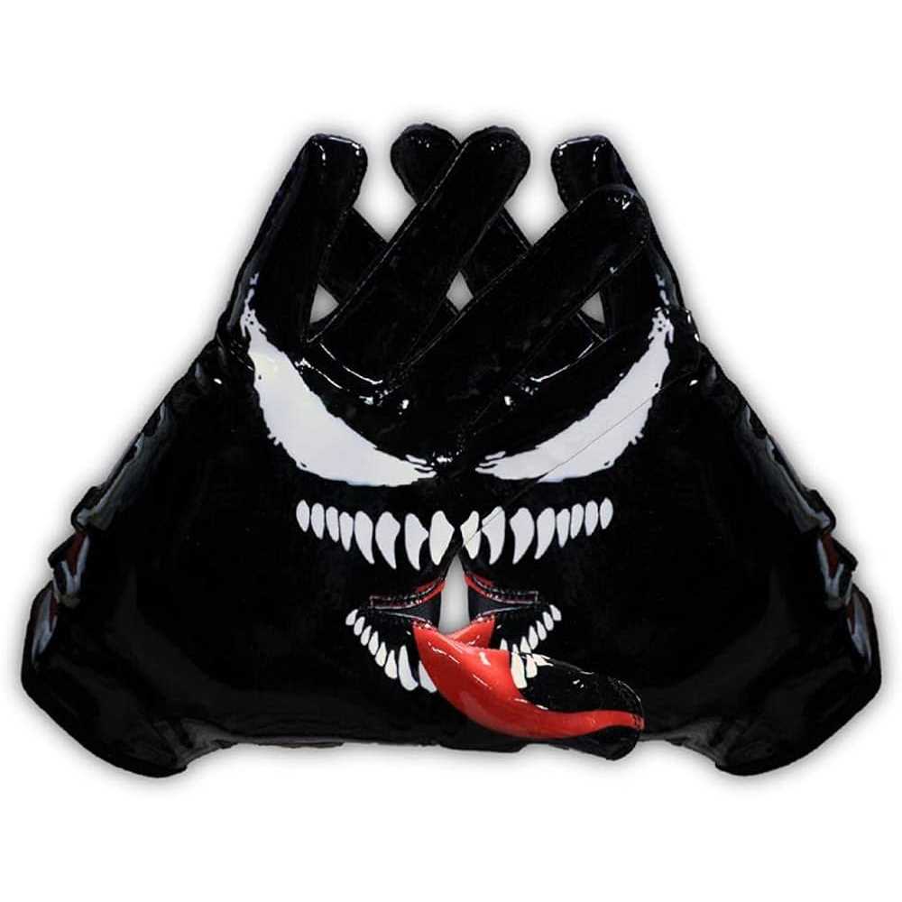 Taqcha Youth Villain Football Gloves Tacky Grip Skin Tight Youth Football Gloves - Image 5